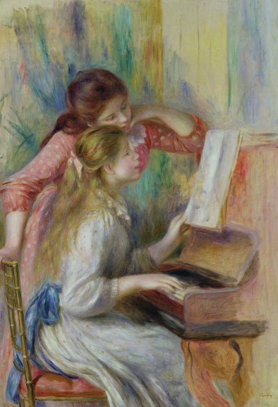 Young Girls at the Piano, c.1890 by Pierre Auguste Renoir